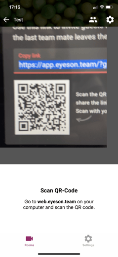 Screenshot QR Code scannen