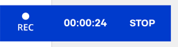 recording time and stop button