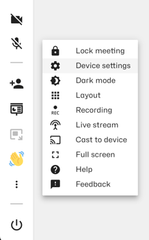 device settings