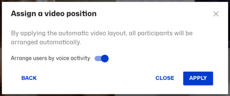 Assign a video position screenshot