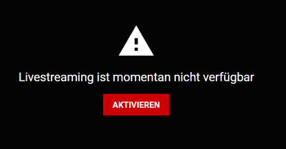 YouTube Fehlermeldung