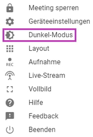 Dunkel-Modus auswählen