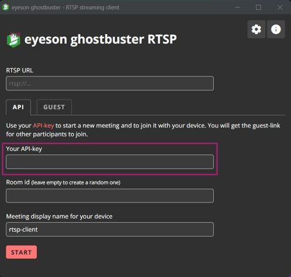 ghostbuster-RTSP-API