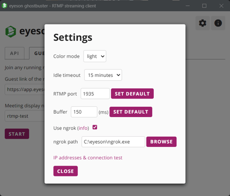 ghostbuster-settings