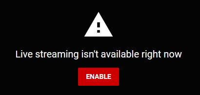 Youtube enable on sale live streaming